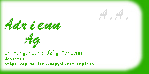 adrienn ag business card